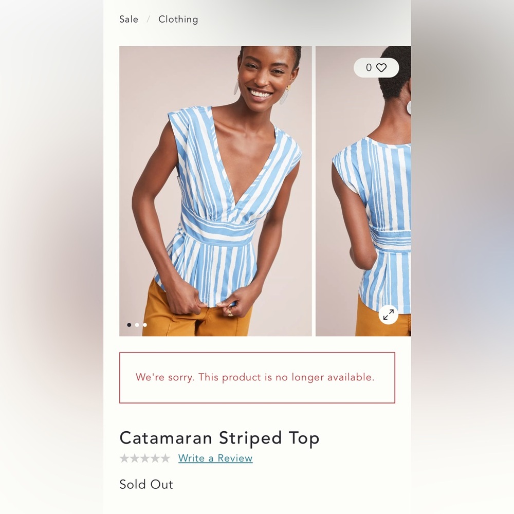 Tracy Reese X Anthropologie Catamaran Striped Top View 6